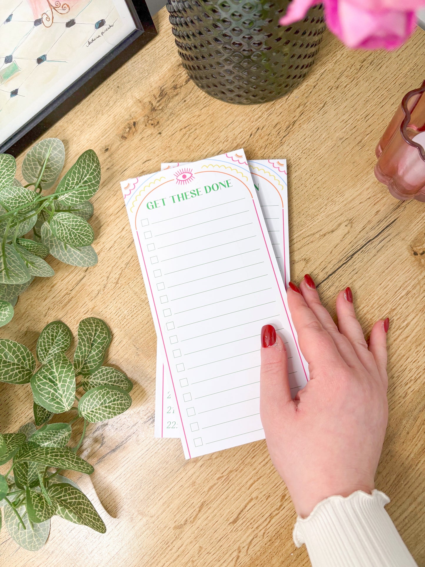 Stylish rainbow productivity planner for creatives