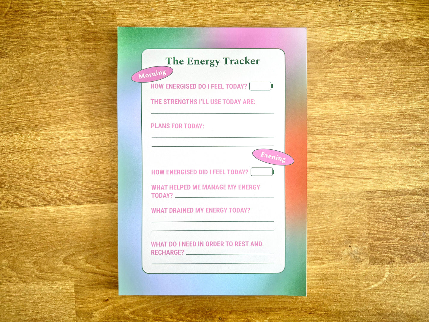 The Energy Tracker - Gradient
