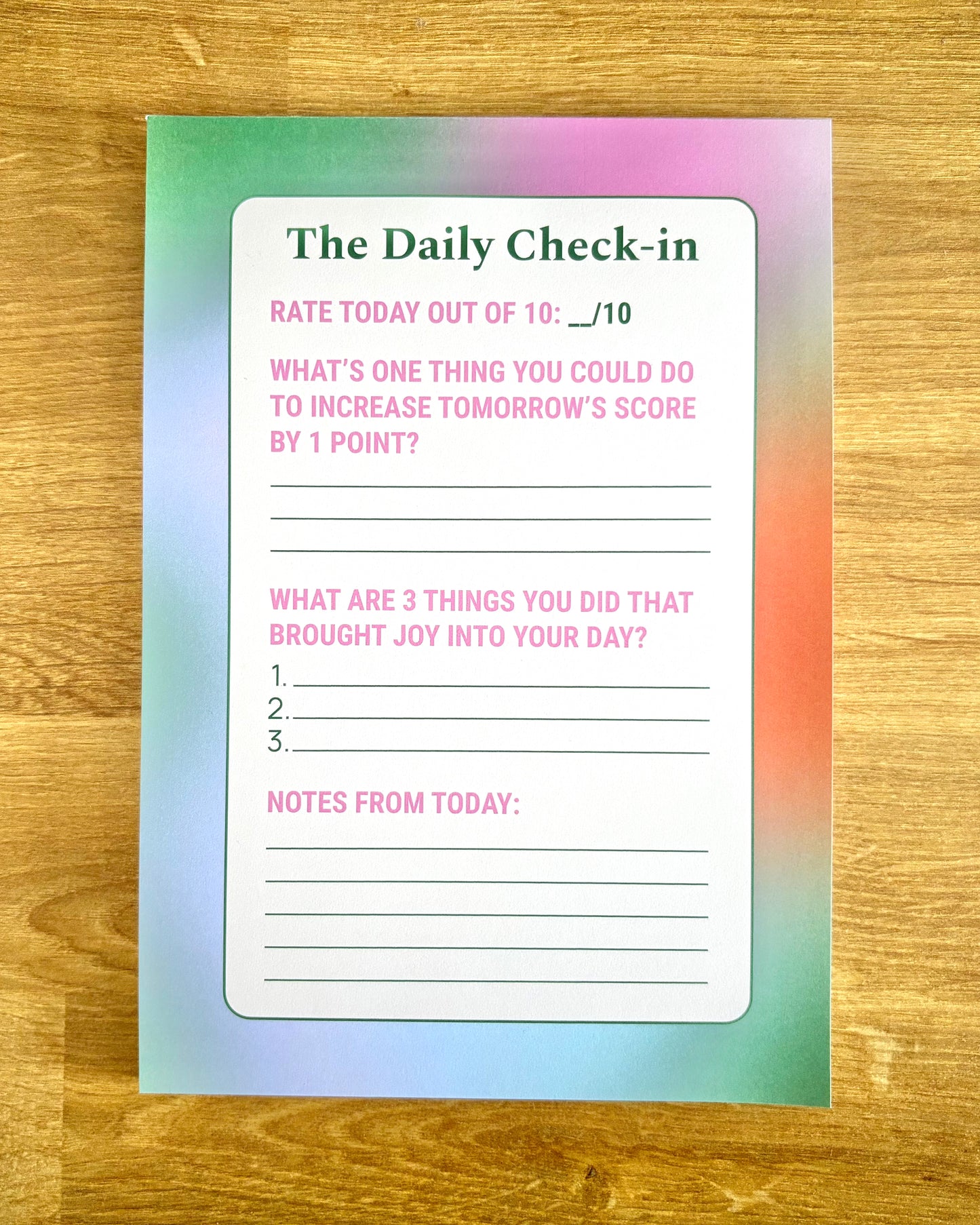 The Daily Check-in - Gradient