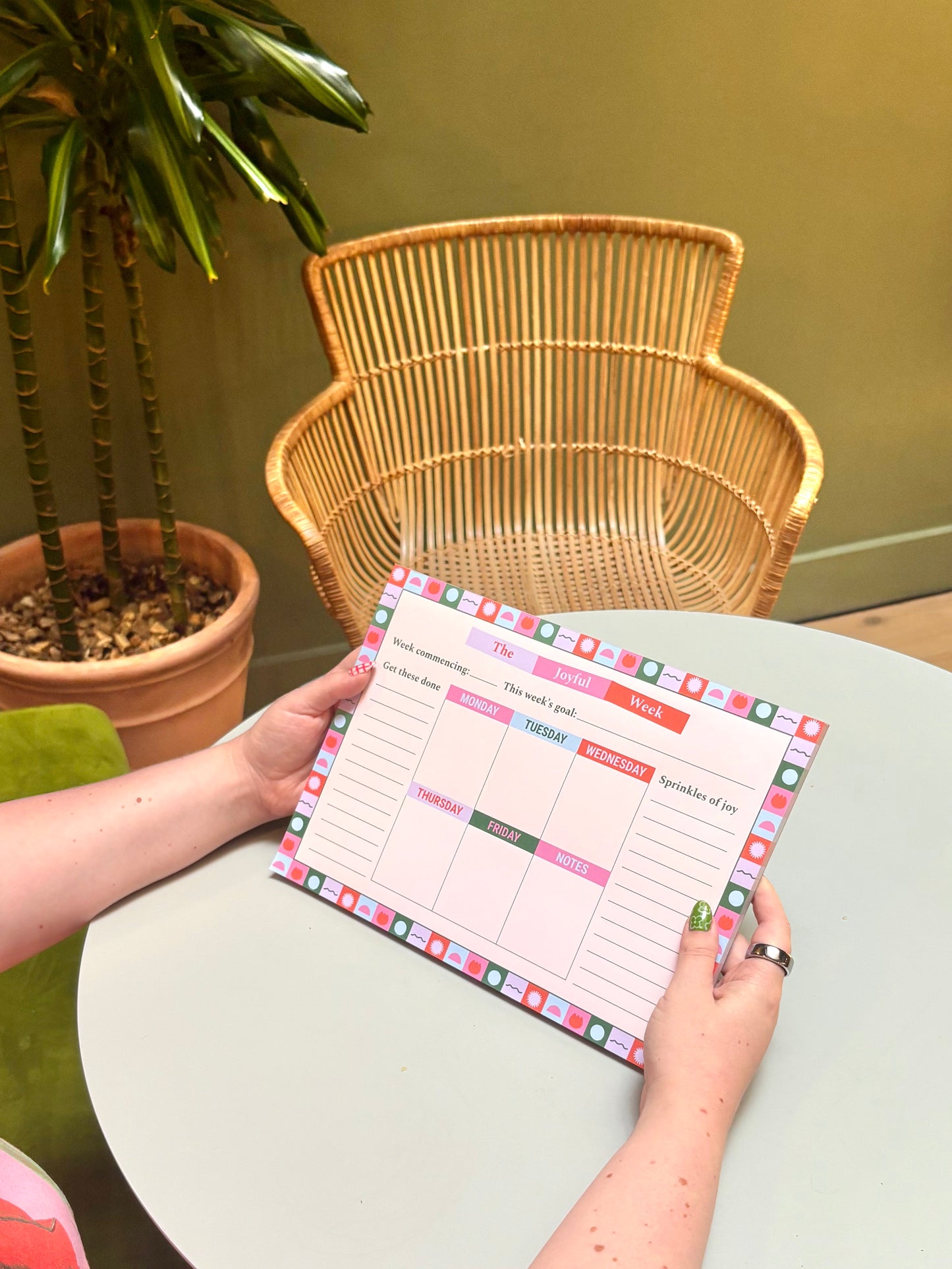 The Joyful Week Planner - Multicolour check
