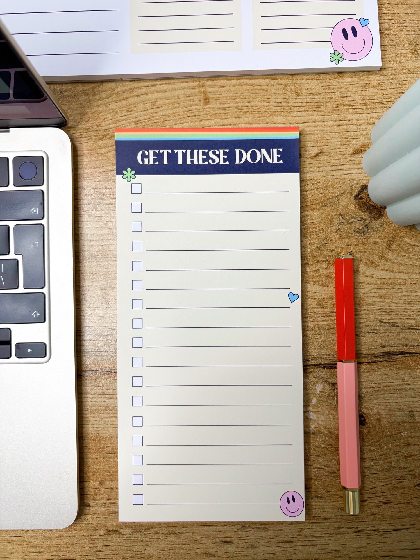 Stylish rainbow productivity planner for creatives
