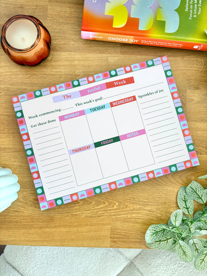 The Joyful Week Planner - Multicolour check